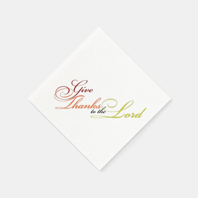 Dankt dem Herrn Serviette (Ecke)