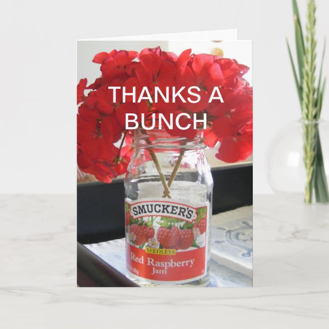 DANKT EINEM BÜNDEL DANKESKARTE (Vorderseite)