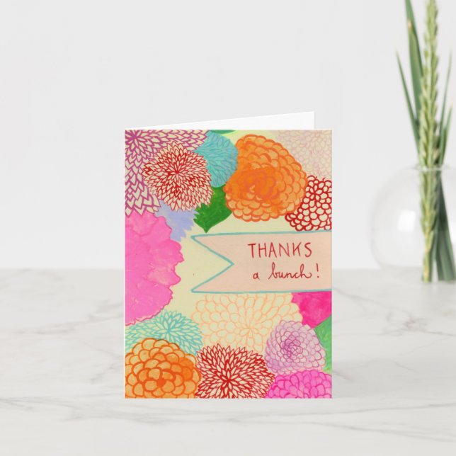 dankt einem Bündel! Dankeskarte (Vorderseite)