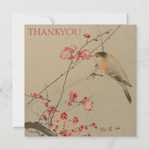DANKYOU CARD : OHARA KOSON : SONGBIRD ON BLOSSOM KARTE