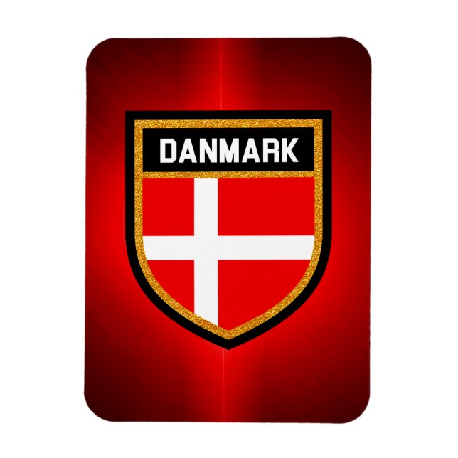 Danmark Flag Magnet (Vertikal)