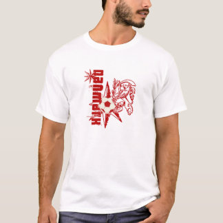 Danmark Grafikfußball-Schmutz-Löwebild T-Shirt