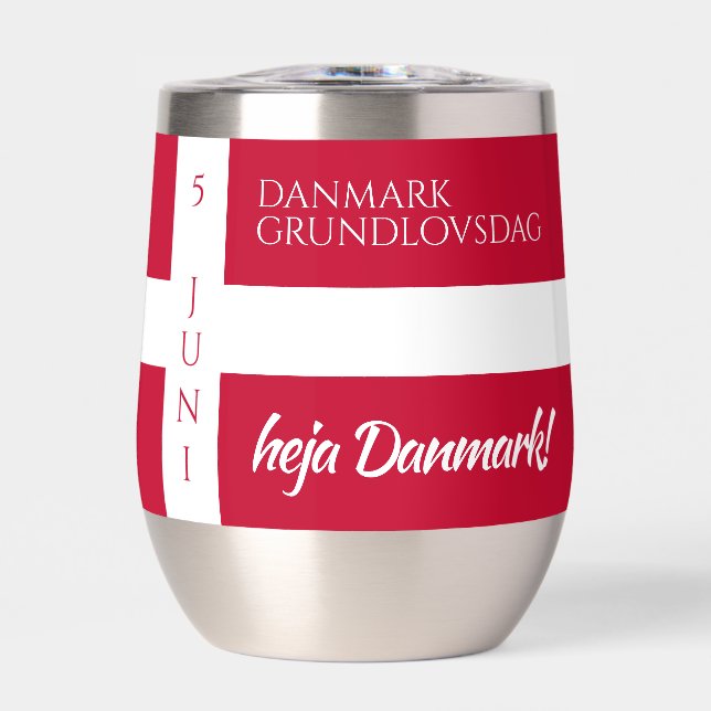 Danmark Grundlovsdag Flag zum dänischen Nationalta (Vorderseite)