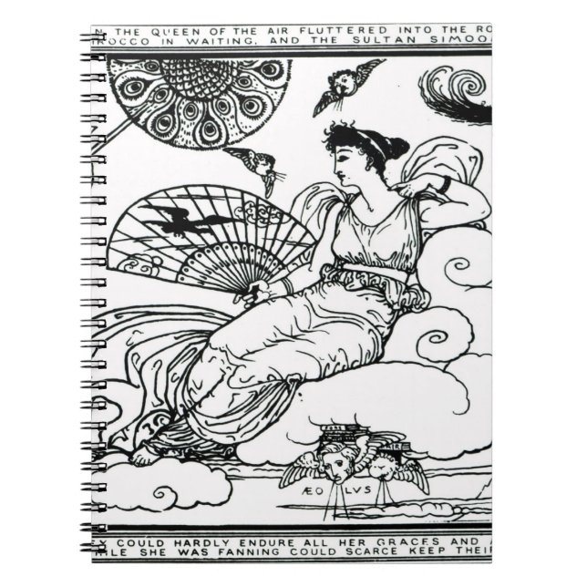 "Dann floss die Königin der Luft in den Raum Notizblock (Vorderseite)