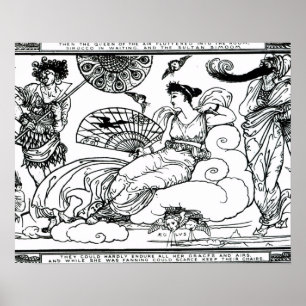 "Dann floss die Königin der Luft in den Raum Poster