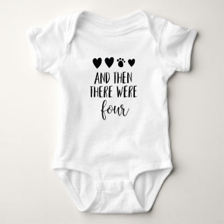 Dann gab es vier mit Dog Print Baby Bodysuit Baby Strampler
