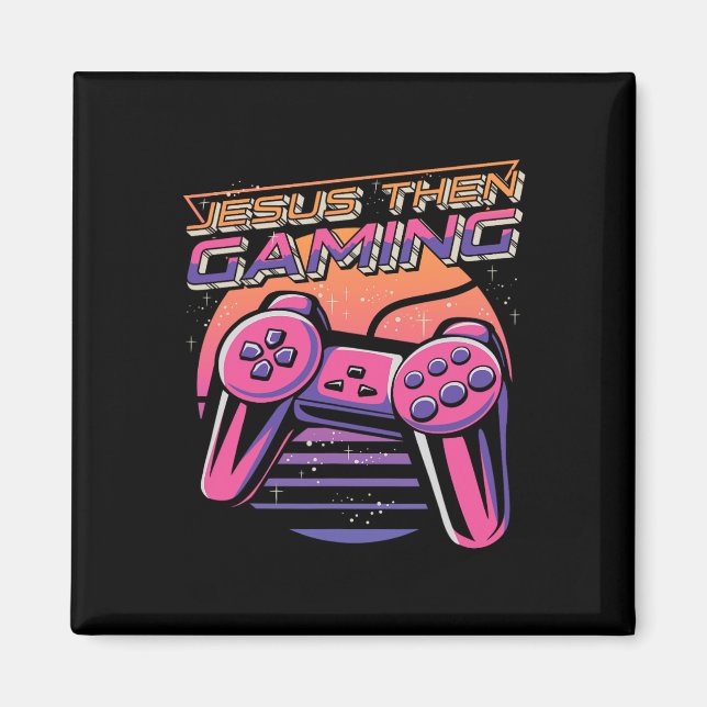 Dann Gaming Gamer Christlich Boys Video Game Contr Magnet (Vorne)