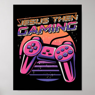 Dann Gaming Gamer Christlich Boys Video Game Contr Poster