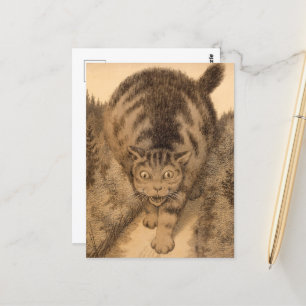 Dann ging Tabby weit und weit weg Postkarte