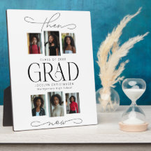 Dann & Jetzt Foto Collage Abschluss Keepake