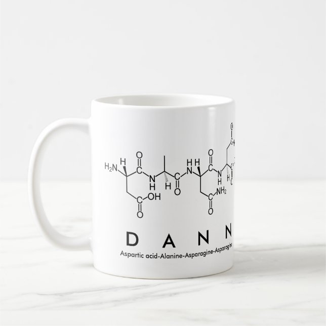 Dann Peptidname Tasse (Links)