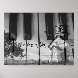 Dann singt mein Soul mit Country Church Keyboard Poster