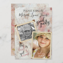 Dann und jetzt Abschluss Vintage FOTO-Rahmen