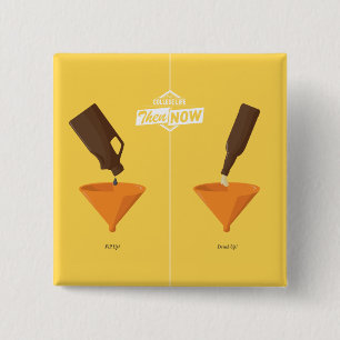 Dann und jetzt: Bier Pong Button