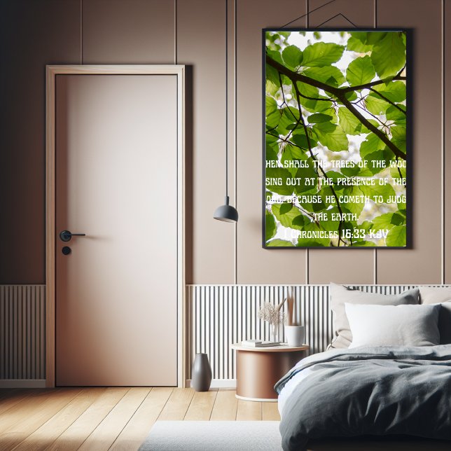 Dann wird der Baum den Glauben aussingen Poster (Faith poster for her.)