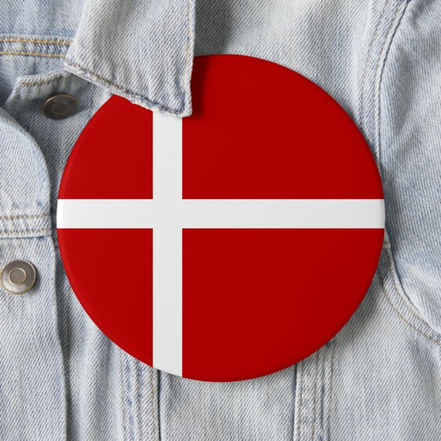 Dannebrog Dänische Flagge Button (Beispiel)