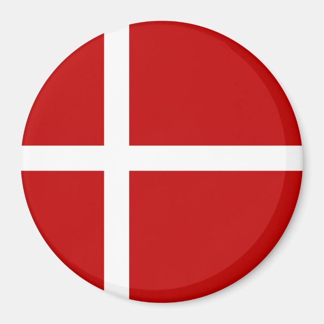 Dannebrog Dänische Flagge Magnet (Vorne)