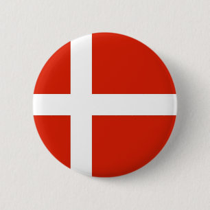 Dannebrog; Die offizielle Flagge von Dänemark Button