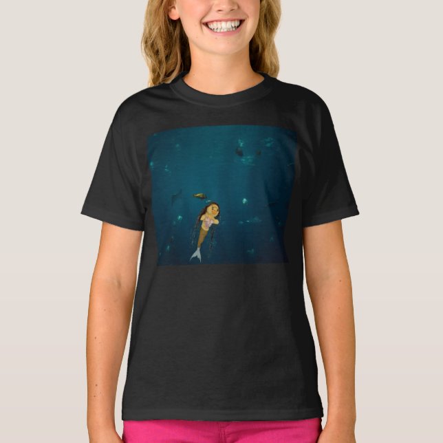 Danni der Meerjungfrau-T - Shirt (Vorderseite)