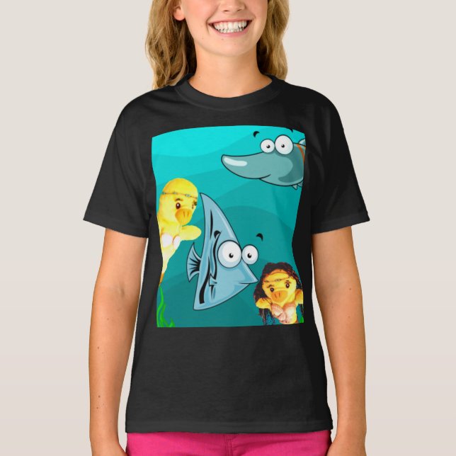 Danni der Meerjungfrau-T - Shirt (Vorderseite)