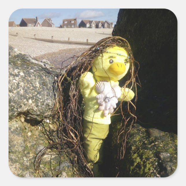 Danni, der Sticker für den Meerjungfrau-Platz (Vorderseite)