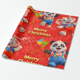 Danny and Dave Merry Christmas festive wrapping Geschenkpapier