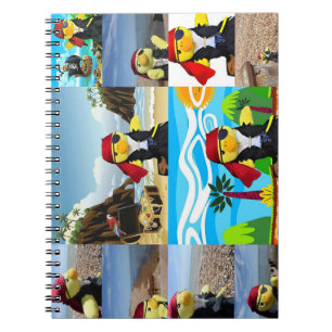 Danny Duck der Pirat Collage Notizbuch Notizblock
