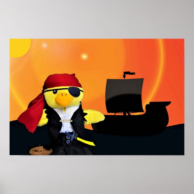 Danny Duck der Pirat. Poster (Vorne)