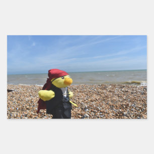 Danny Duck der Pirat Rechteckiger Aufkleber
