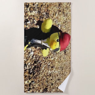 Danny Duck der Pirat Strandtuch