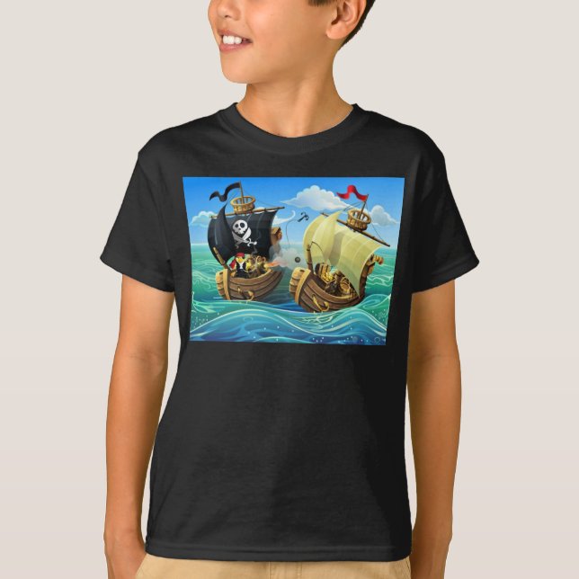 Danny Duck, der Pirate-T - Shirt (Vorderseite)