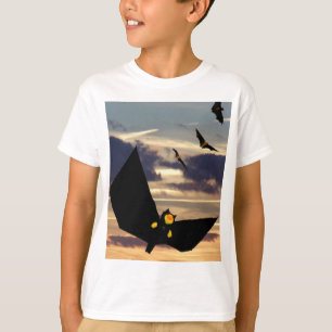 Danny Duck die Fledermaus fliegt mit Fledermäusen. T-Shirt