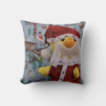 Danny Duck Santa Christmas Throw Kissen