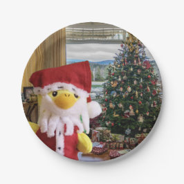 Danny Duck Santa. Pappteller