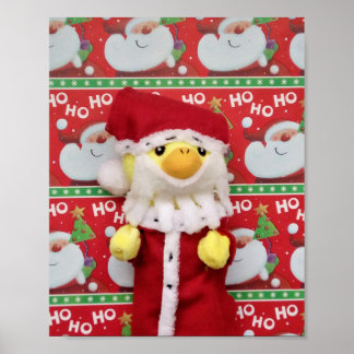 Danny Duck Santa Poster