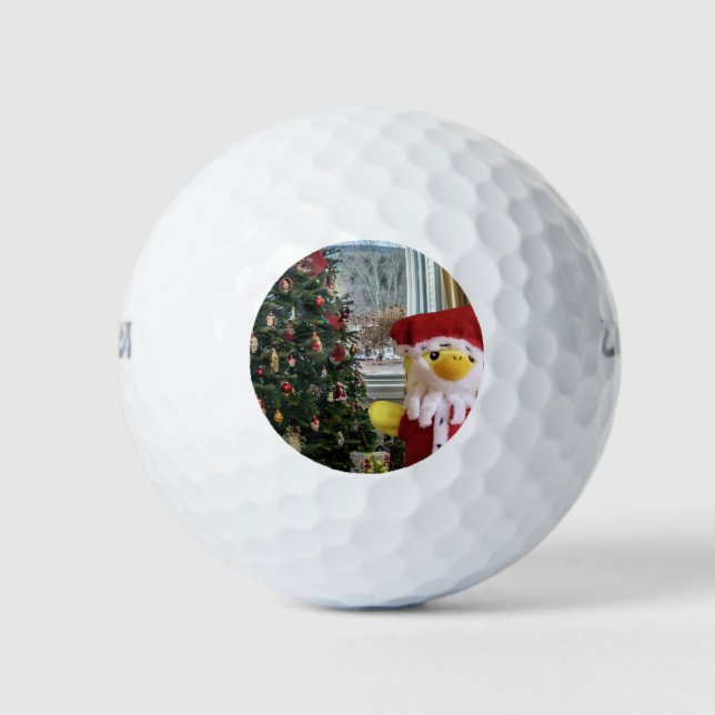 Danny Duck Santa - Weihnachtsabenteuer Golfball (Vorderseite)