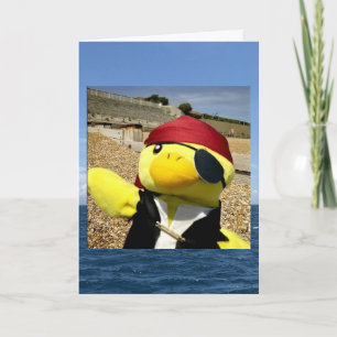 Danny Duck the Pirate Birthday Card Karte
