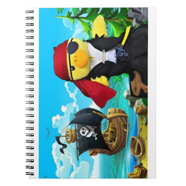 Danny Duck the Pirate Notebook Notizblock (Vorderseite)