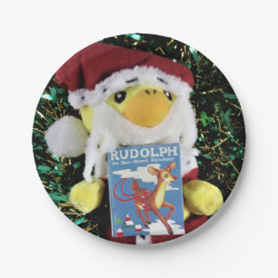 Danny Duck Weihnachtsmann. Pappteller