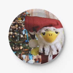 Danny Duck Weihnachtsmann. Pappteller