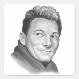Danny Kaye Quadratischer Aufkleber