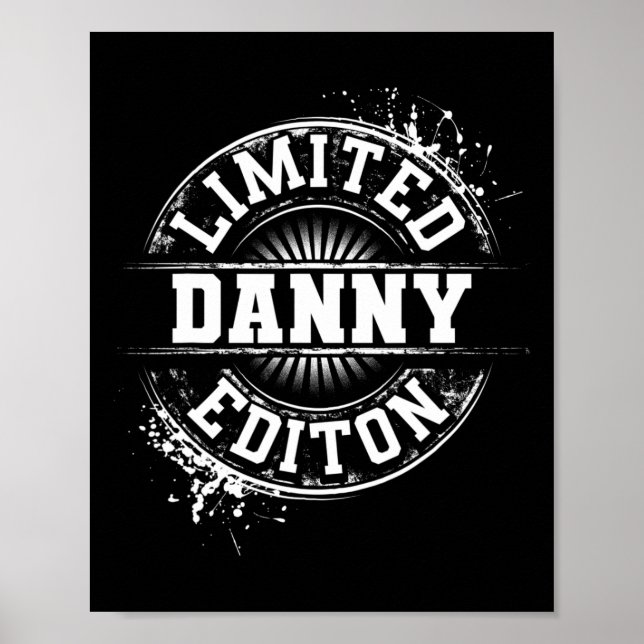 Danny Limited Edition Funny Personalisiert Name Jo Poster (Vorne)