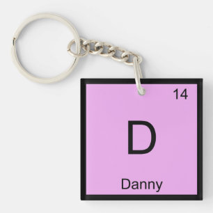 Danny Name Chemie Element Periodensystem Schlüsselanhänger
