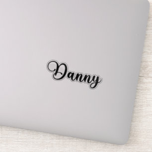 Danny Name - Handgeschriebene Kalligrafie Aufkleber
