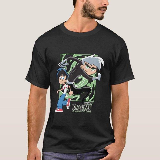 Danny Phantom mit Danny und Phantom T-Shirt (Vorderseite)