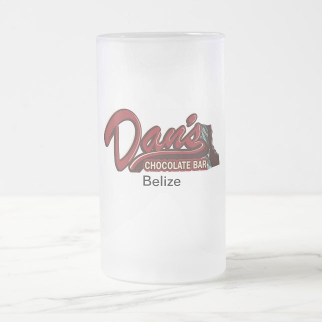 Dans Schokoladen-Bar-Bier-Tasse Mattglas Bierglas (Mittel)