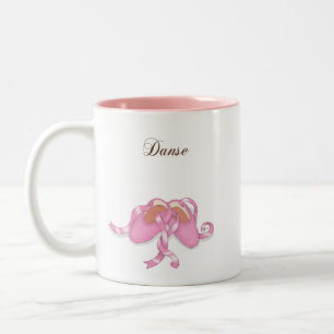 "Danse" Ballett-Pantoffel Zweifarbige Tasse