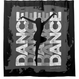 Danse et Lettres (Tanz) Duschvorhang