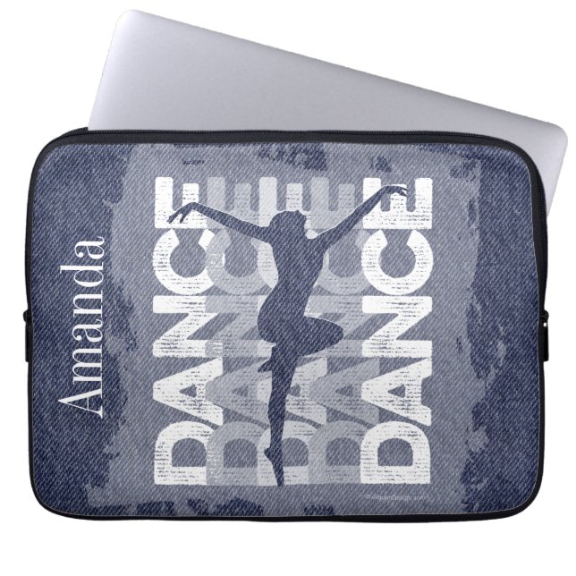 Danse et Lettres (Tanz) Laptopschutzhülle (Vorderseite)