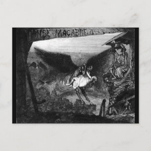 Danse macabre von Marcel Roux Postcard Postkarte
